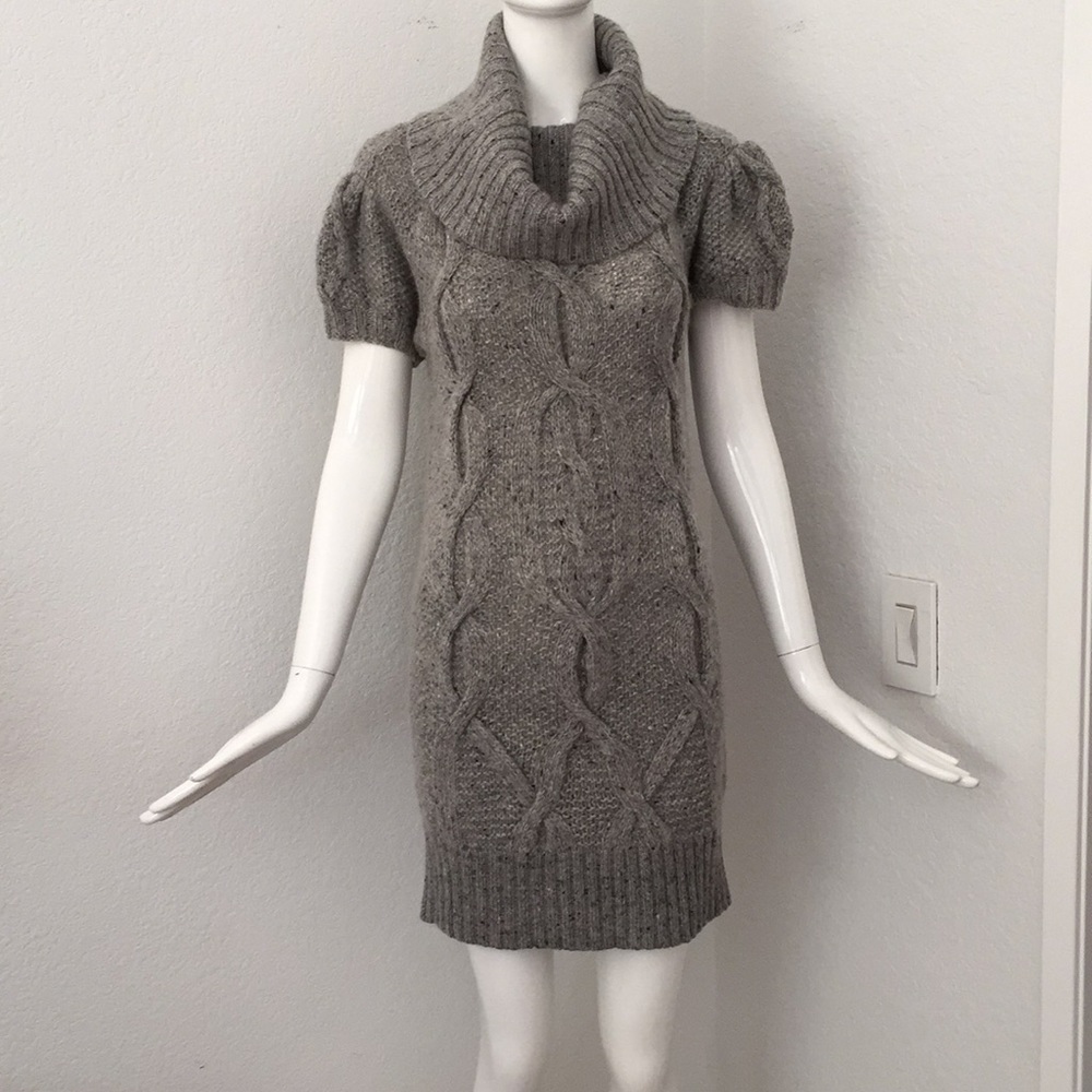 Theory turtle neck short sleeve sweater dress